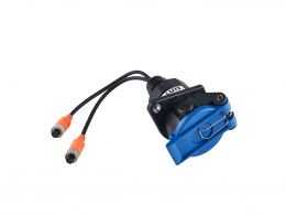 Truck ABS socket with 2x 5-pin camera cable (female)